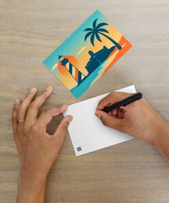 St. Augustine Castillo and Lighthouse Postcard