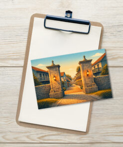 St. George Street City Gates Postcard