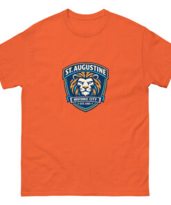 Alternative view of Orange and Blue Lion Shield Historic City