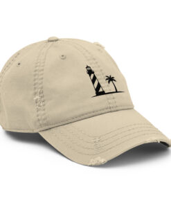 Lighthouse Distressed Dad Hat