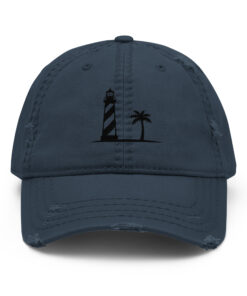 Alternative view of Lighthouse Distressed Dad Hat