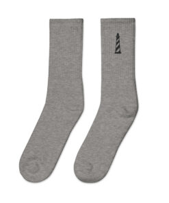 Lighthouse Embroidered socks