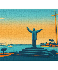 Alternative view of Great Cross at Mission Nombre de Dios Jigsaw puzzle