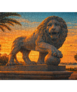 Alternative view of Pax Davis Shores Lion Jigsaw puzzle