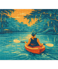 Alternative view of Kayaking in St. Augustine Jigsaw puzzle