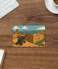 Alternative view of Castillo Cannon Postcard