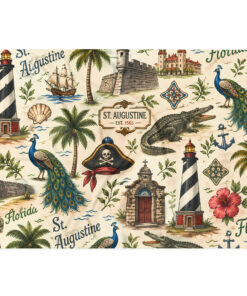 Alternative view of St. Augustine Collage 1 Throw Blanket