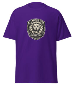 Alternative view of Coquina Lion Historic City Unisex Tee