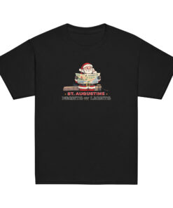 Alternative view of Santa Map Nights of Lights Youth tee