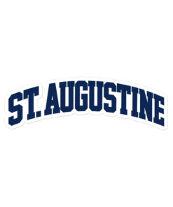 St Augustine Arched Die-cut sticker