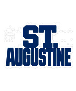 St. Augustine Blocky Die-cut sticker