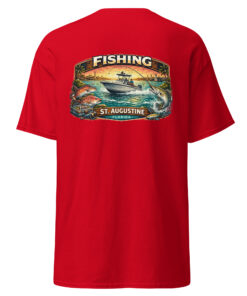 Alternative view of Fishing St. Augustine Unisex tee
