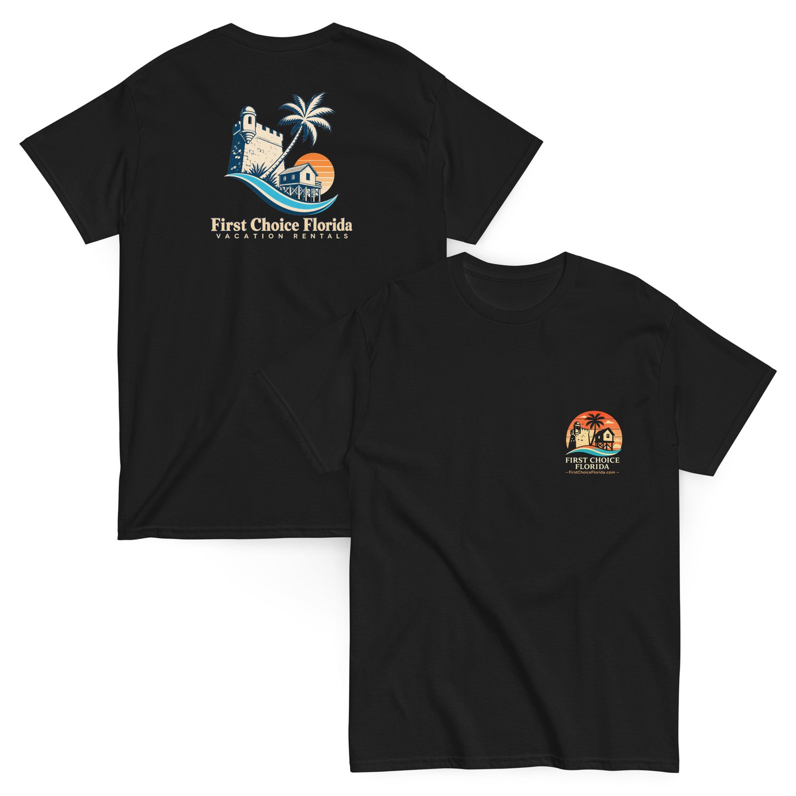 First Choice Florida Vacation Rentals St. Augustine tee