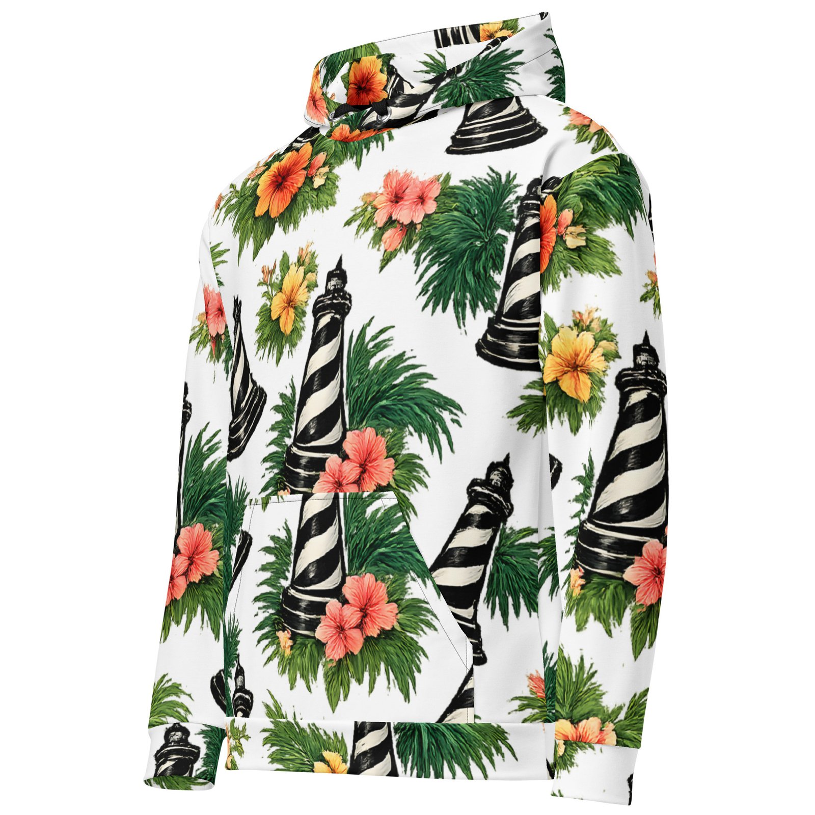 STA Chess Lighthouse 2 All-Over Unisex Hoodie - Image 4