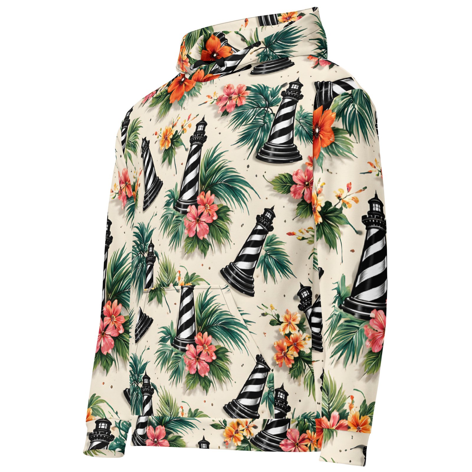STA Chess Lighthouse All-Over Unisex Hoodie - Image 4