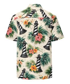 Alternative view of STA Chess Lighthouse All-Over Unisex button shirt