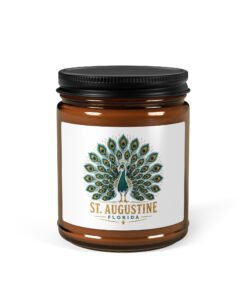 Alternative view of St. Augustine Peacock Christmas Warmth jar soy candle