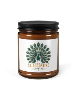 Alternative view of St. Augustine Peacock White Sage & Lavender jar soy candle