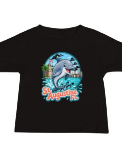 Alternative view of Dolphin St. Augustine FL Baby Jersey Short Sleeve Tee