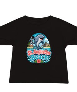 Alternative view of Dolphin St. Augustine Beach Baby Jersey Short Sleeve Tee