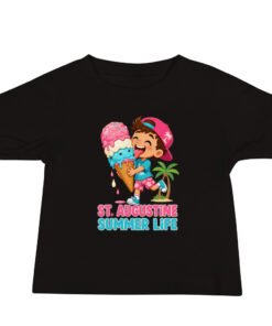 Alternative view of Summer Life Ice Cream St. Augustine Baby Jersey Short Sleeve Tee