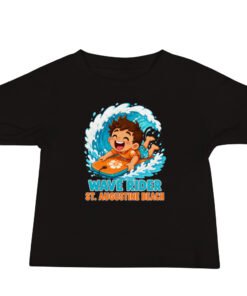 Alternative view of Wave Rider St. Augustine Beach Baby Jersey Short Sleeve Tee