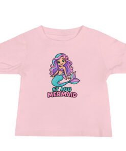 Alternative view of St. Aug Mermaid 3 Baby Jersey Short Sleeve Tee