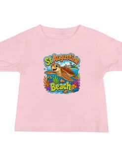 Alternative view of St. Augustine Beach Turtle Baby Jersey Short Sleeve Tee