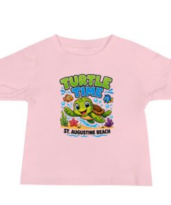 Turtle Time St. Augustine Beach 3 Baby Jersey Short Sleeve Tee