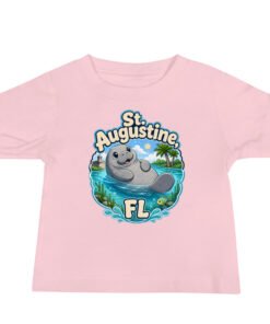 Alternative view of Manatee St. Augustine FL Baby Jersey Short Sleeve Tee