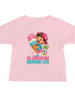 Summer Life Ice Cream St. Augustine Baby Jersey Short Sleeve Tee - Image 3