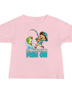 Alternative view of Fish On St. Augustine Baby Jersey Short Sleeve Tee