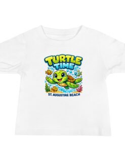 Turtle Time St. Augustine Beach Baby Jersey Short Sleeve Tee