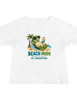 Beach Mode St. Augustine Turtle Baby Jersey Short Sleeve Tee - Image 3