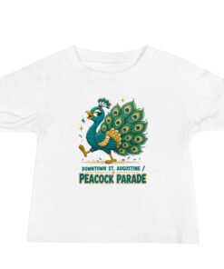 Downtown Peacock Parade Baby Jersey Short Sleeve Tee - Image 3