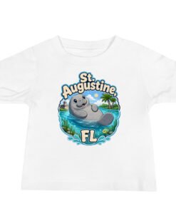 Manatee St. Augustine FL Baby Jersey Short Sleeve Tee - Image 3