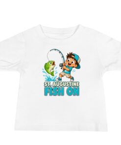 Fish On St. Augustine Baby Jersey Short Sleeve Tee - Image 3