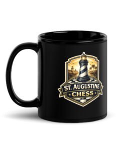 STA Chess Black Glossy Mug - Image 3