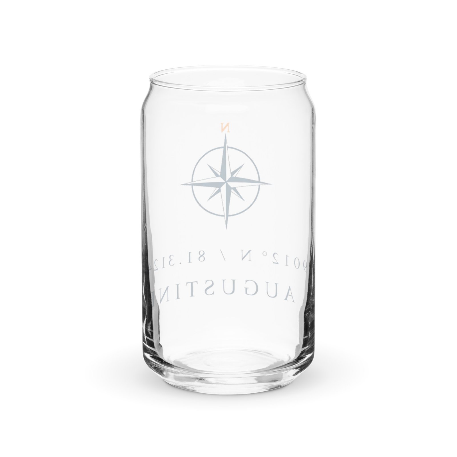 St. Augustine Coordinates Can-shaped glass - Image 6