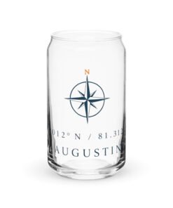 St. Augustine Coordinates Can-shaped glass - Image 5