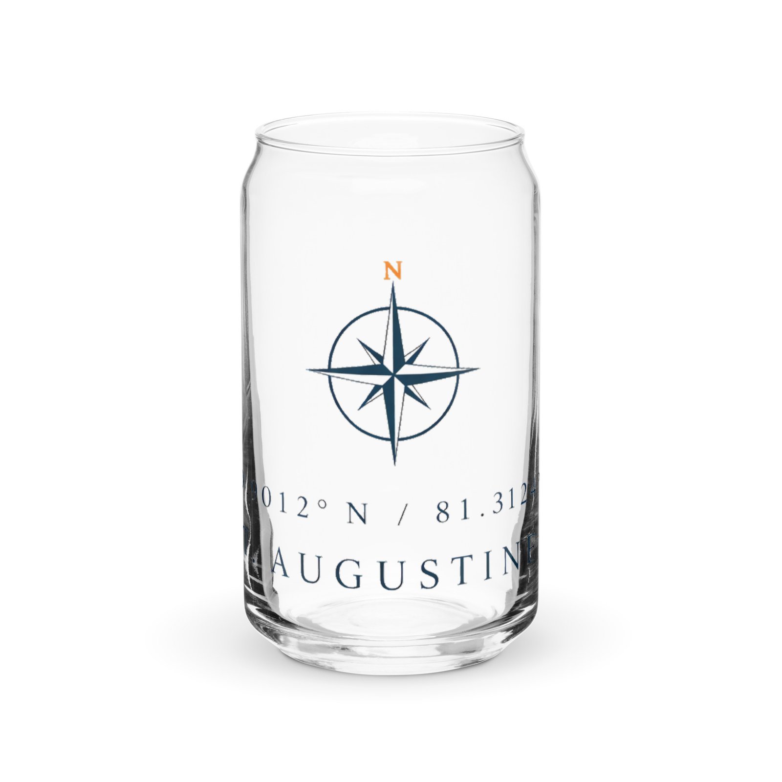 St. Augustine Coordinates Can-shaped glass - Image 5