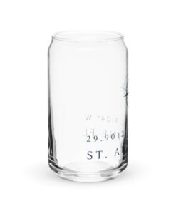 St. Augustine Coordinates Can-shaped glass - Image 8