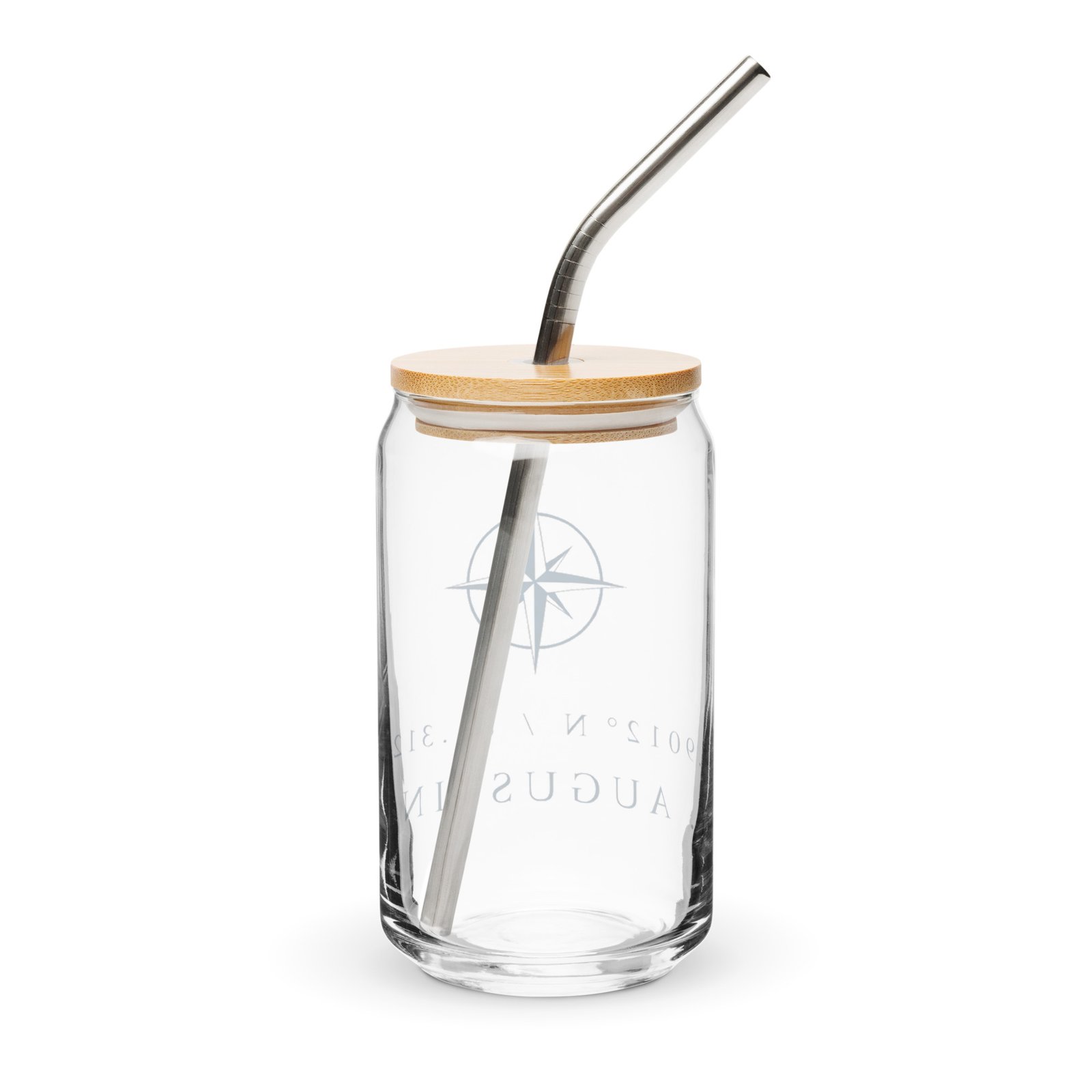 St. Augustine Coordinates Can-shaped glass - Image 2
