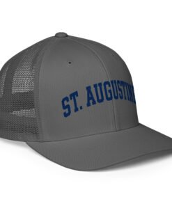 Alternative view of St. Augustine Grey Closed-back trucker cap