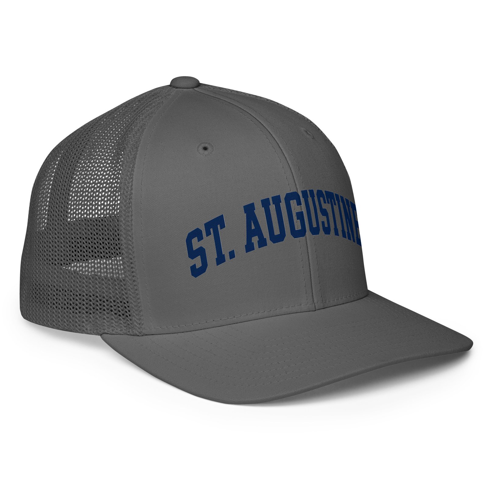 St. Augustine Grey Closed-back trucker cap - Image 2