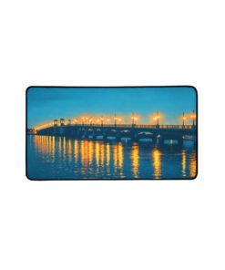Bridge of Lions at Night Desk mat - Image 2