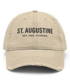 St. Augustine Est Print Distressed Dad Hat