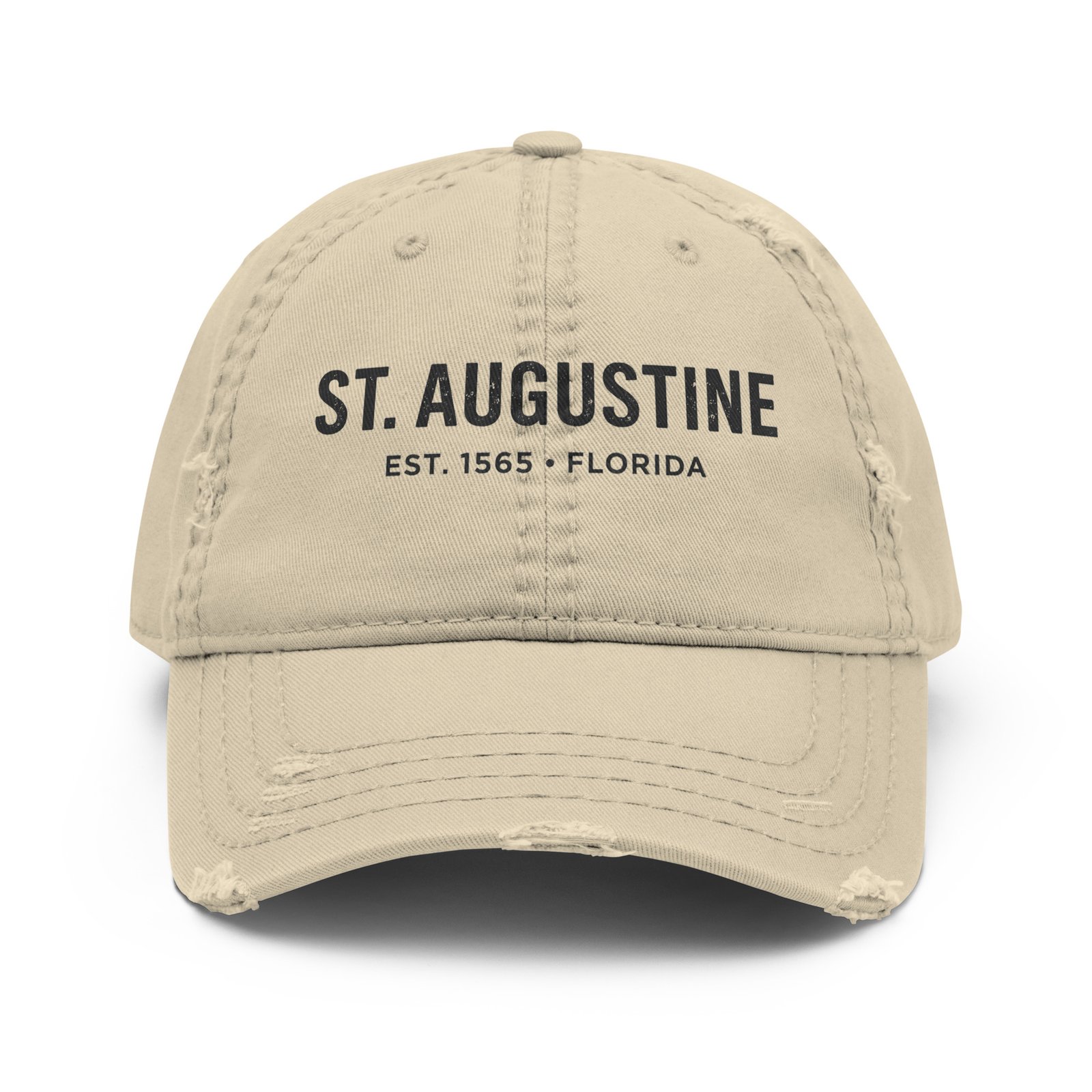 St. Augustine Est Print Distressed Dad Hat