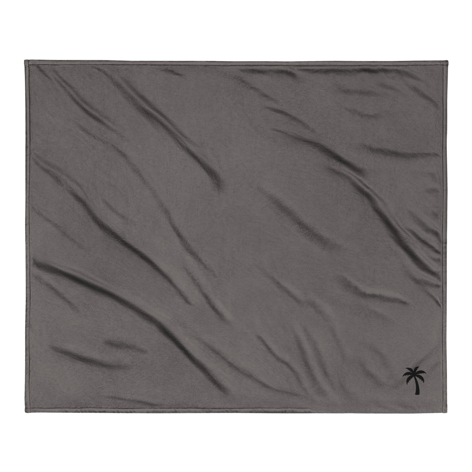 Palm Tree Embroidered Premium sherpa blanket - Image 2