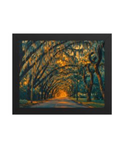 Alternative view of Magnolia Street St. Augustine AI Render Framed poster